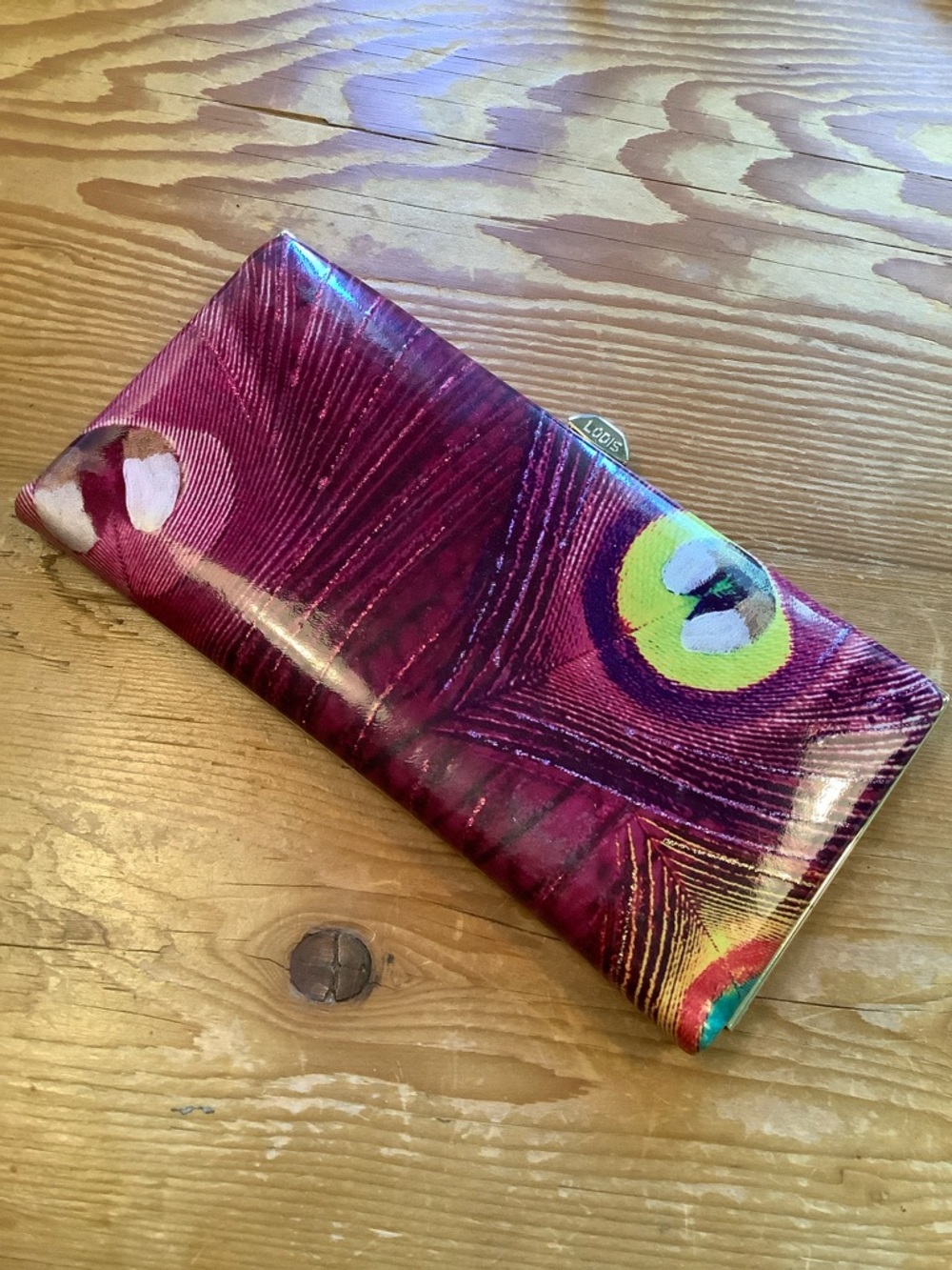 Lodis Clutch Opera Pink Peacock Wallet